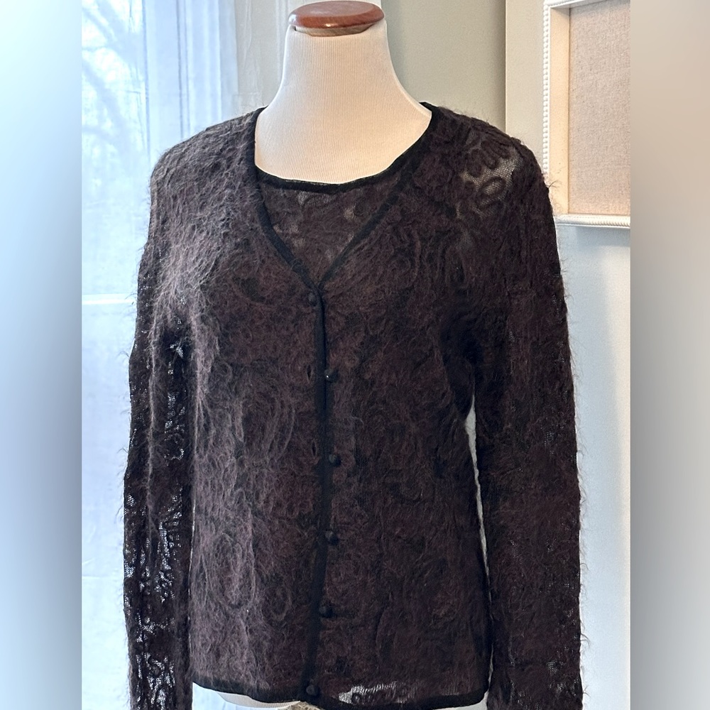 Dana Bachman matching button front cardigan and tank